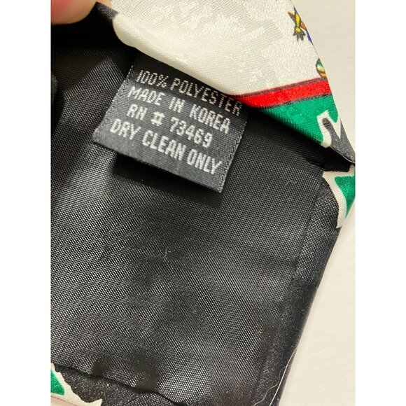 Vintage 90's Looney Tunes Rappin Toons Bugs Bunny Sylvester Taz Tweety Rap Tie - Picture 6 of 7